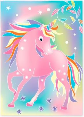 Dam Magical unicorns water aquarellen