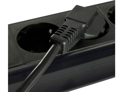 Lindy 30345 2m CEE7/7 Schuko C13 stekker Beige electriciteitssnoer