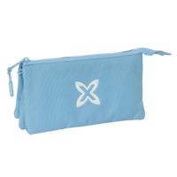 Pennenetui met 3 vakken Munich Basic Blauw 22 x 12 x 3 cm - thumbnail