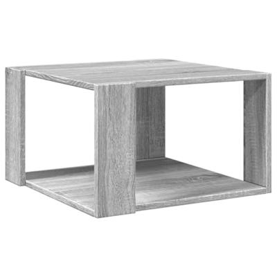 Salontafel 51,5x51,5x30 cm bewerkt hout grijs sonoma eikenkleur