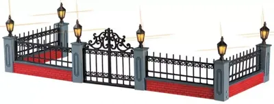 Kerstfiguur Lighted wrought iron fence LEMAX - Lemax