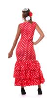 Flamenco danseres jurk vrouw - thumbnail