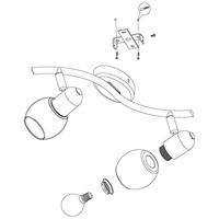 Eglo OpbouwspotPollica 2-lichts - 98625 - thumbnail