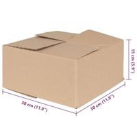 VidaXL Vouwdoos met opslag 50 pcs naturel 30 x 30 x 15 cm karton - thumbnail