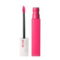 Maybelline SuperStay Matte Ink 30 Romantic - langhoudende lipstick met een trendy ultra matte finish die tot 16 uur blijft zitten - roze liquid lipstick - 5 ml - thumbnail