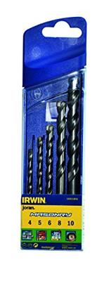 Irwin steen- en betonborenset 4/5/6/8/10mm Irwin steen- en betonborenset 4/5/6/8/10mm
