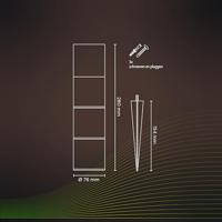 Circle Smart buitenlampLink Post 45cm - zwart - 5401000400 - thumbnail