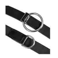 Trixie hondenriem politielijn active leer zwart - thumbnail
