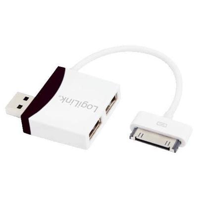 LogiLink UA0181 Interface hub 480 Mbit/s Zwart, Wit, UA0181 (Mbit/s Zwart, Wit)