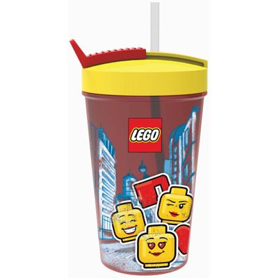 LEGO drinkbeker met rietje Iconic girl LEGO drinkbeker met rietje Iconic girl