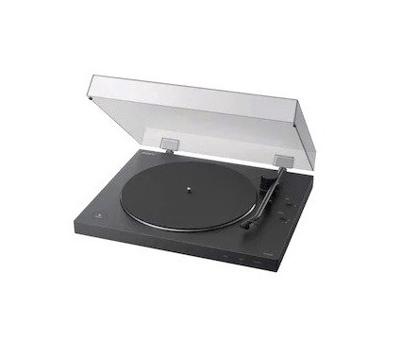 Sony PSLX310BT.CEL Bluetooth Platenspeler (Phono-Voorversterker, Auto-Play Functie, Aluminium Platenspeler), Zwart, 47.5 x 41.5 x 17 cm