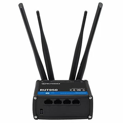 Teltonika RUT950 LTE Modem Router/WLAN 100 Mbps Down/50 Mbps, Zwart