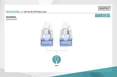 Digitus DK-1531-020 RJ45 Netwerkkabel, patchkabel CAT 5e SF/UTP 2.00 m Grijs Verdraaide paren 1 stuk(s) Digitus DK-1531-020 RJ45 Netwerkkabel, patchkabel CAT 5e SF/UTP 2.00 m Grijs Verdraaide paren 1 stuk(s)