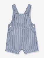 Korte babysalopet van keperstof marineblauw - thumbnail