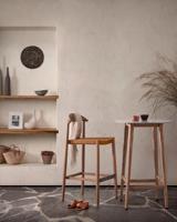 Kave Home Barkruk 'Nina' kleur Beige (zithoogte 76cm) - thumbnail