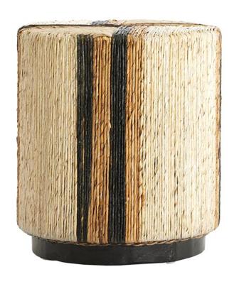 Light & Living Poef 'Yuturi' Bananenblad, kleur Naturel