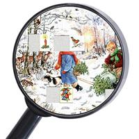 A4 Adventskalender Sneeuw vreugde in het Bos - thumbnail