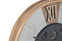 Muurklok Home ESPRIT Zwart Gouden Metaal Kristal Vintage 80 x 9,5 x 80 cm - thumbnail