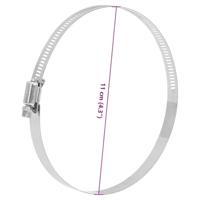 VidaXL Slangklemmen 6 stuks 91-110 mm roestvrij staal 304 - thumbnail