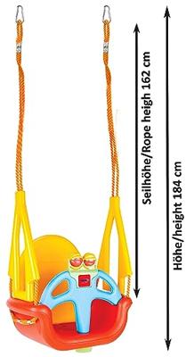 Jamara Kinderschommel Grow with me 3in1 rood