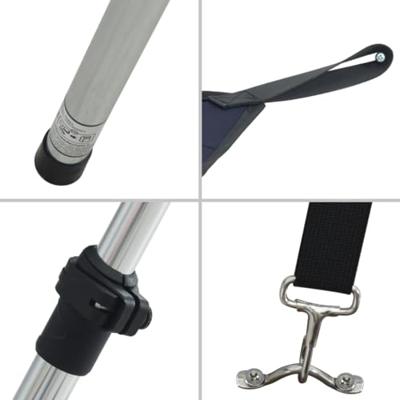 VidaXL Schaduwdoek t-top 170x208x(115-183) cm marineblauw VidaXL Schaduwdoek t-top 170x208x(115-183) cm marineblauw