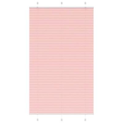VidaXL Plissé rolgordijn 120x200cm stofbreedte 119,4cm polyester roze