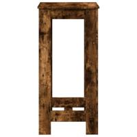 Bartafel 51x50x103,5 cm bewerkt hout gerookt eikenkleur - thumbnail