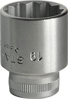 Stahlwille Dopsleutelbit | 3/8 inch 12-kant | sleutelwijdte 19 mm | lengte 32 mm | 1 stuk - 02010019 02010019 - thumbnail