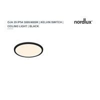 Nordlux PlafondlampOja zwart Ø 29,4cm - instelbaar - 17W - 2210656103 - thumbnail