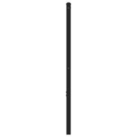 Hoofdbord 75 cm ijzer en bewerkt hout gerookt eikenkleurig - thumbnail