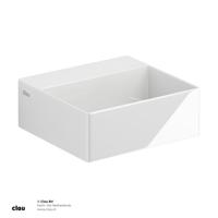 Fontein Clou New Flush 1 met Plug 28x27x10 cm Wit Keramiek (met Voorbewerkt Kraangat) - thumbnail