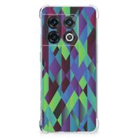 OnePlus 10 Pro Shockproof Case Abstract Green Blue - thumbnail