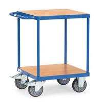 Fetra Hauptartikel 2496 Tafelwagen Afleider Staal Poedercoating Laadvermogen (max.): 500 kg Stralend blauw (RAL 5007) - thumbnail