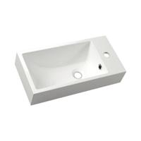 Fontein Sapho Small Rechthoekig 50x10x25 cm Rechts Keramiek Wit Sapho - thumbnail