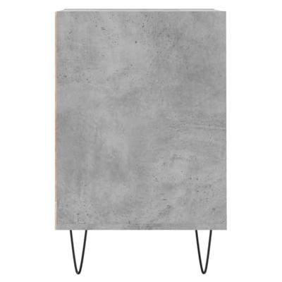 Tv-meubel 100x35x55 cm bewerkt hout betongrijs