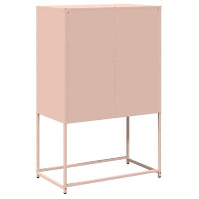 Hoge kast 68x39x107 cm staal roze