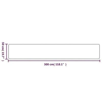 VidaXL Tapijtloper 50x300 cm sisal-look antracietkleurig - thumbnail
