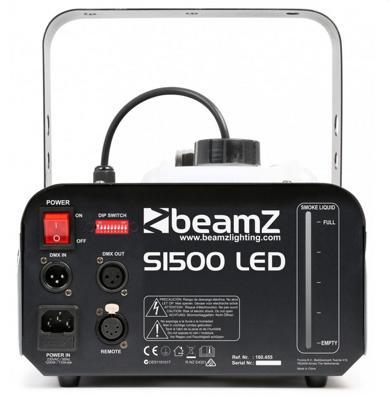 BeamZ S1500LED DMX rookmachine 1500W met LEDs - thumbnail