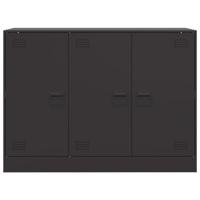 Dressoir 99x39x73 cm staal zwart - thumbnail