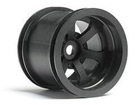 HPI Scorch 6-spoke wheel black 2.2in/55x50mm 2 stuks - thumbnail