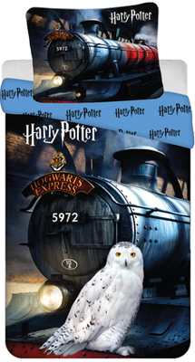 Harry Potter Hogwarts Express Dekbedovertrek - 140 x 200 cm - 70 x 90 cm - katoen