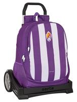 Schoolrugzak met Wielen Real Valladolid C.F. Paars 32 x 44 x 16 cm - thumbnail