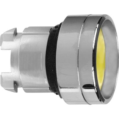 Schneider Electric ZB4BA56 ZB4BA56 Terugstelbaar (Ø) 22 mm Zonder markering Chroom, Geel 1 stuk(s)