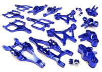Integy Billet Machined Suspension Set, Blue - Traxxas E-Maxx - thumbnail