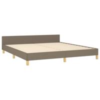 Bedframe zonder matras stof taupe 180x200 cm - thumbnail