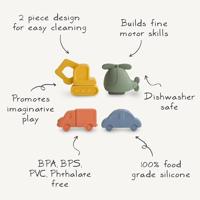 Set van 4 badspeeltjes Sealife - MUSHIE groen - thumbnail