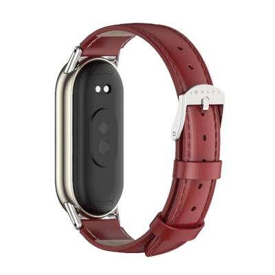 Echt leren bandje - Rood - Xiaomi Smart Band 8 & 9