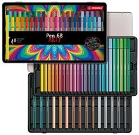 Stabilo pen 68 in metalen doos, 40kl. - thumbnail