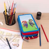 Undercover Super mario 3-vaks gevulde etui - thumbnail