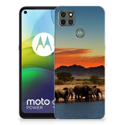 Motorola Moto G9 Power | TPU Hoesje | Olifanten Motorola Moto G9 Power | TPU Hoesje | Olifanten